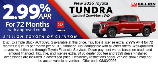 26JUL_BTYC_NEW 2026 TOYOTA TUNDRA LIMITED CREWMAX