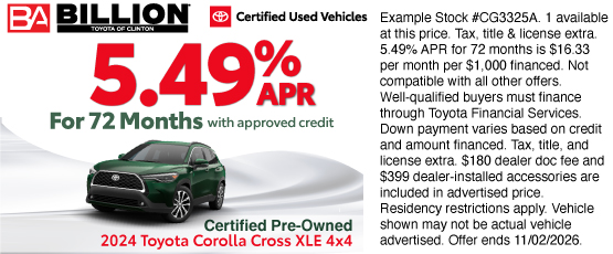 26SEP_BTYC_CERTIFIED_2024 TOYOTA COROLLA CROSS XLE