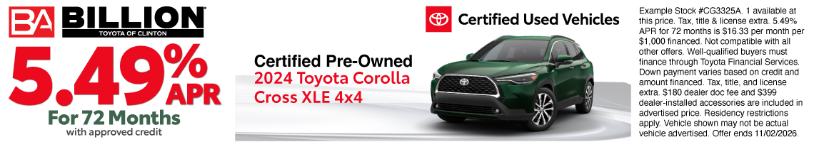 26SEP_BTYC_CERTIFIED_2024 TOYOTA COROLLA CROSS XLE