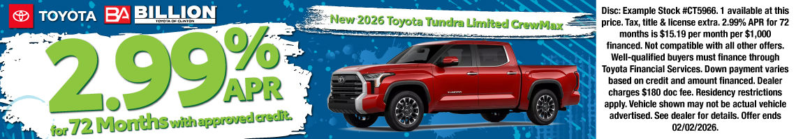 26JAN_BTYC_NEW 2026 TOYOTA TUNDRA LIMITED CREWMAX