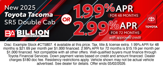 26FEB_BTYC_NEW 2025 TOYOTA TACOMA SR5 DOUBLE CAB