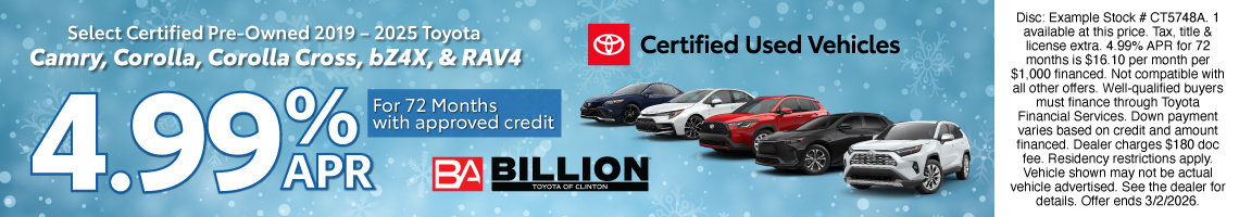 26JAN_BTYC_CERTIFIED 2029-2025 TOYOTA CAMRY, COROLLA, COROLLA CROZZ, BZ4 & RAV4