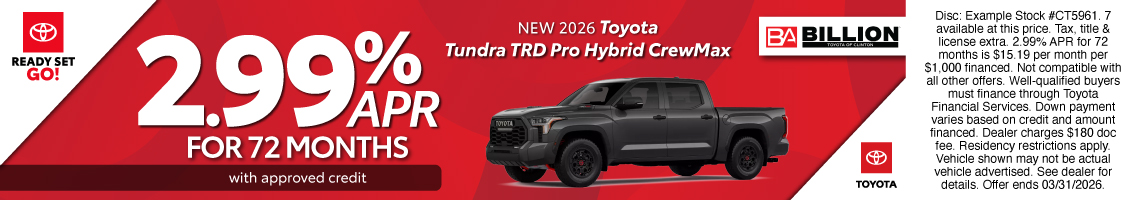 26MAR_BTYC_NEW 2026 TOYOTA TUNDRA TRD PRO HYBRID CREWMAX