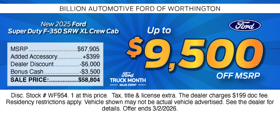 26FEB_BWF_NEW 2025 FORD F-350 SRW XL CREW CAB