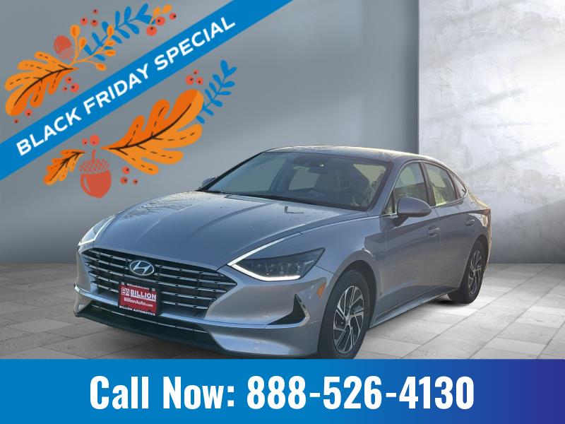 Used 2023 Hyundai Sonata Hybrid Blue Car