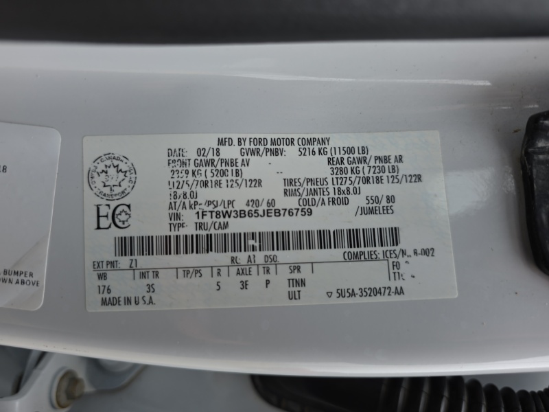 2018 Ford Super Duty F-350 SRW