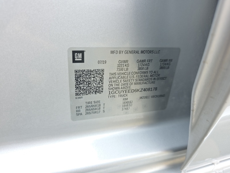 2019 Chevrolet Silverado 1500