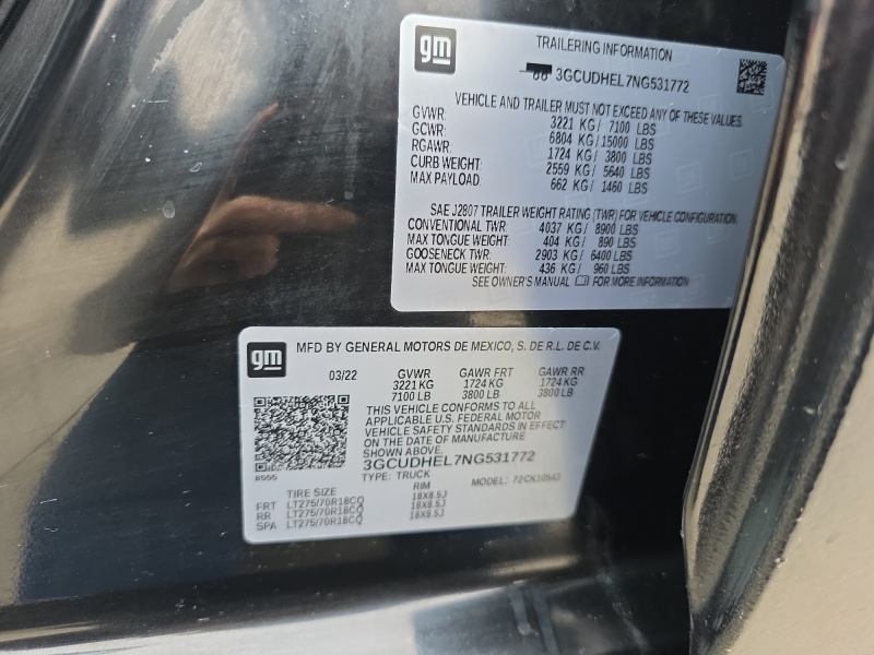 2022 Chevrolet Silverado 1500