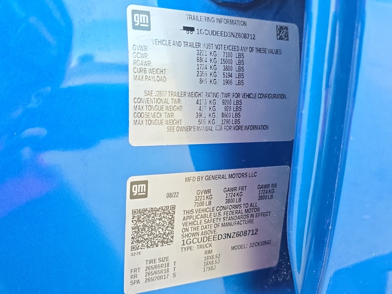 2022 Chevrolet Silverado 1500