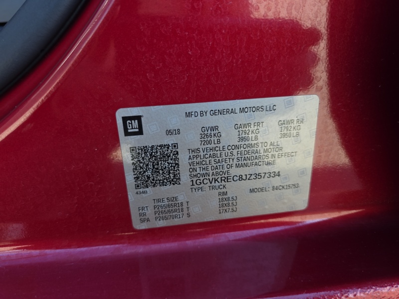 2018 Chevrolet Silverado 1500