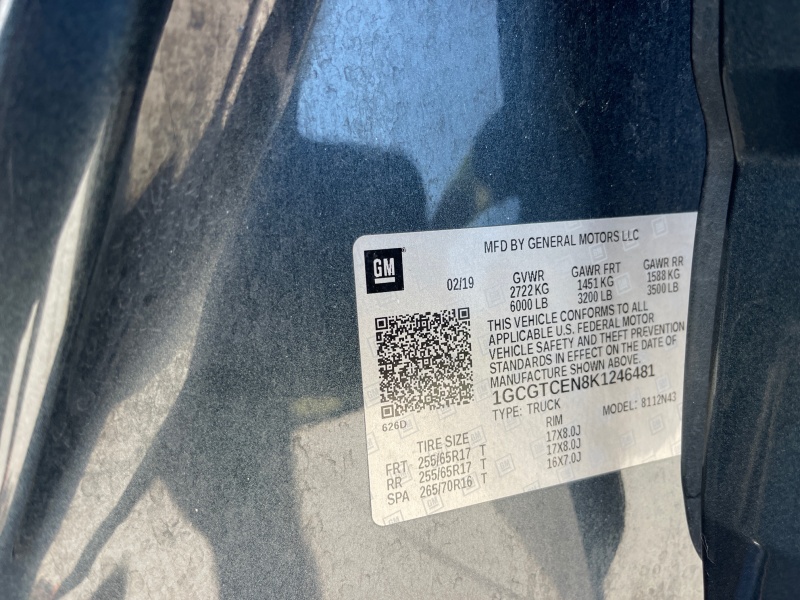 2019 Chevrolet Colorado