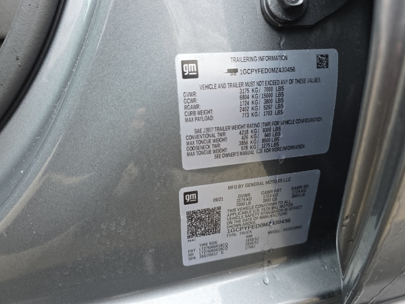 2021 Chevrolet Silverado 1500