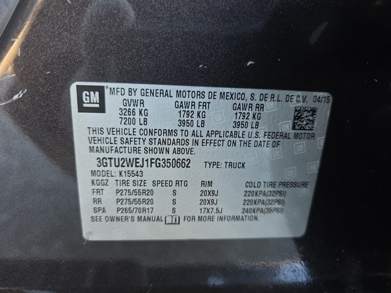 2015 GMC Sierra 1500