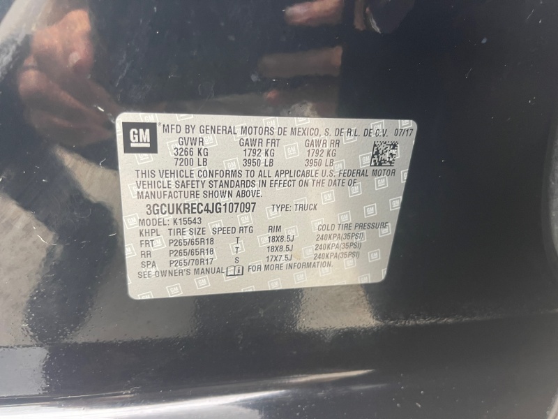 2018 Chevrolet Silverado 1500