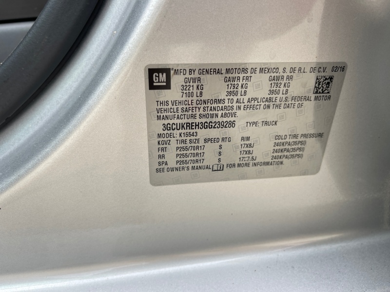 2016 Chevrolet Silverado 1500