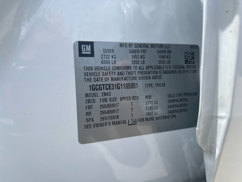 2016 Chevrolet Colorado