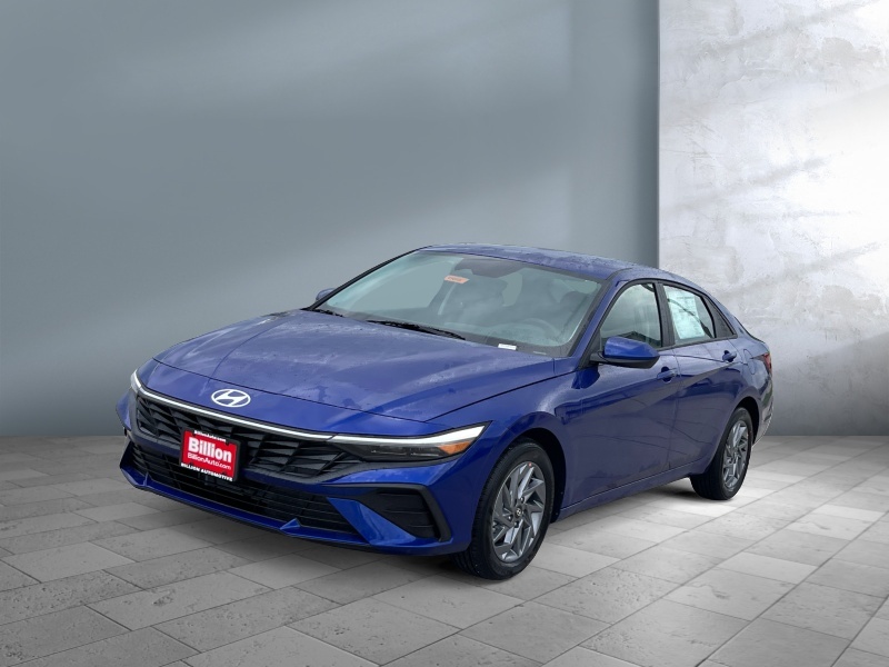 New 2024 Hyundai Elantra Hybrid Blue Car