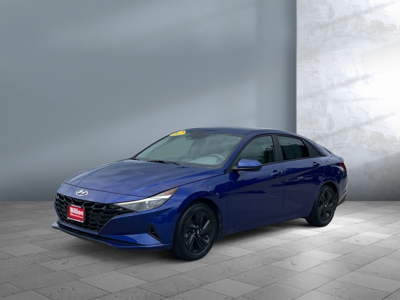 Used 2022 Hyundai Elantra Hybrid Blue Car