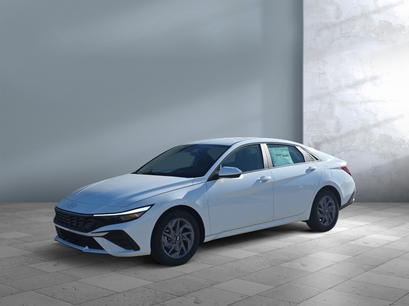 New 2026 Hyundai Elantra Hybrid Blue Car
