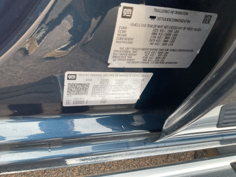 2022 GMC Sierra 1500
