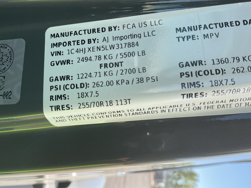 2020 Jeep Wrangler Unlimited