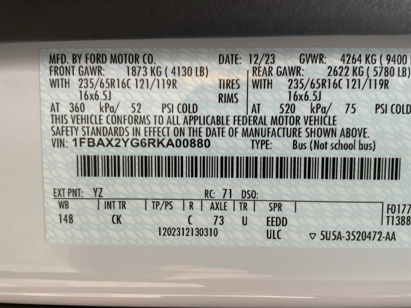 2024 Ford Transit Passenger Wagon