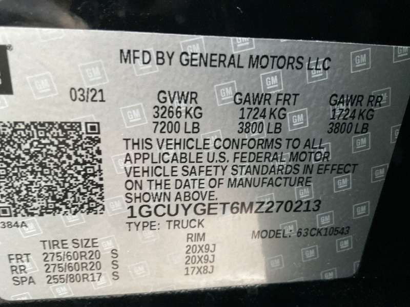 2021 Chevrolet Silverado 1500