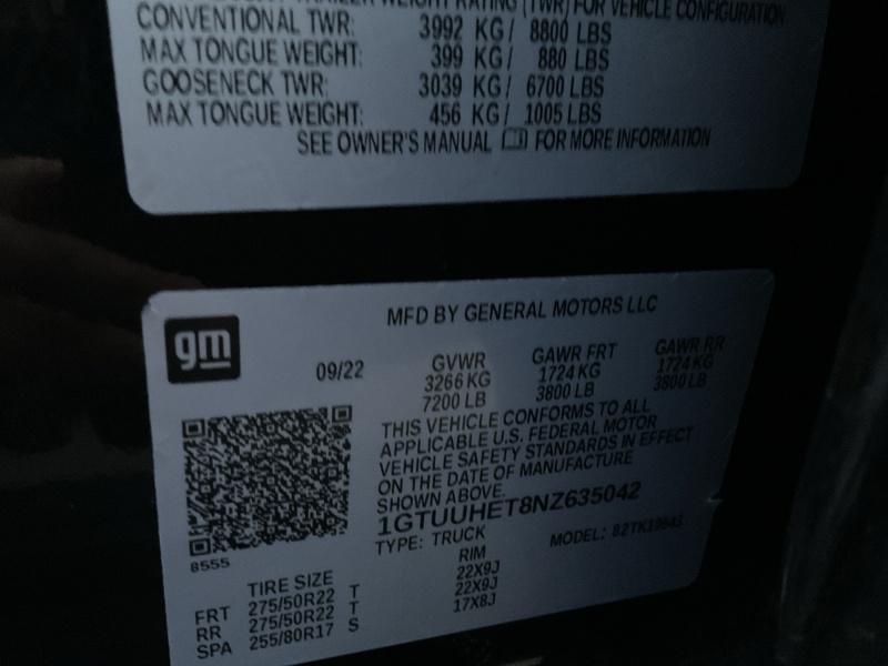 2022 GMC Sierra 1500