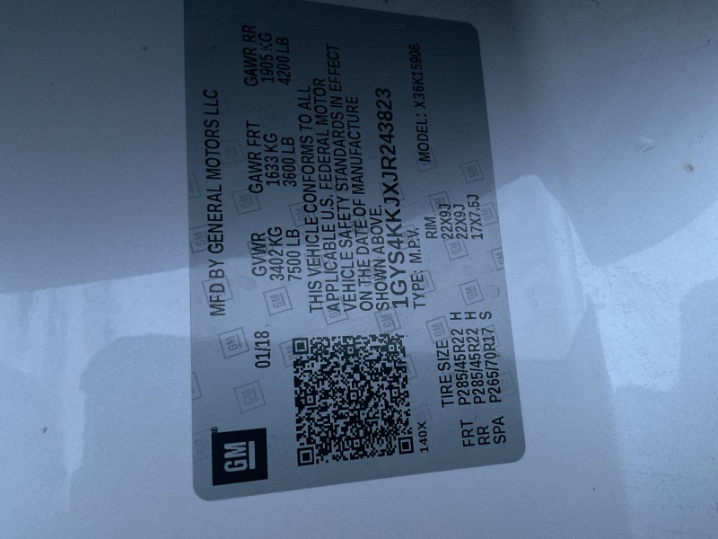 2018 Cadillac Escalade ESV