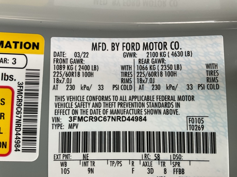 2022 Ford Bronco Sport