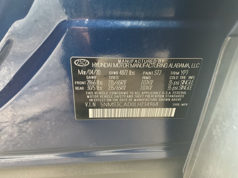2020 Hyundai Santa Fe