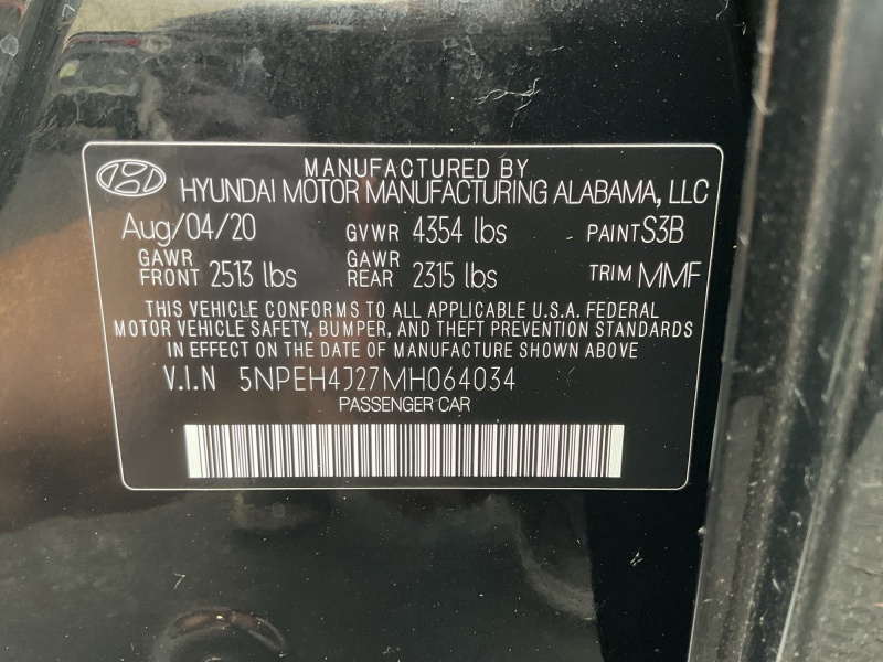 2021 Hyundai Sonata
