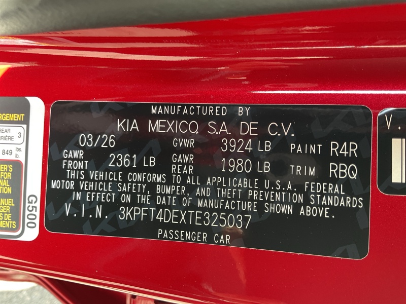 2026 Kia K4