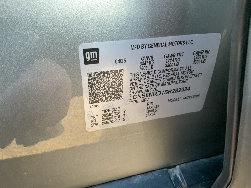 2025 Chevrolet Tahoe