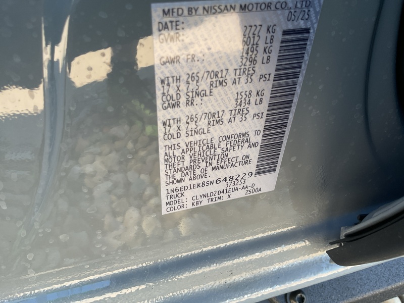 2025 Nissan Frontier