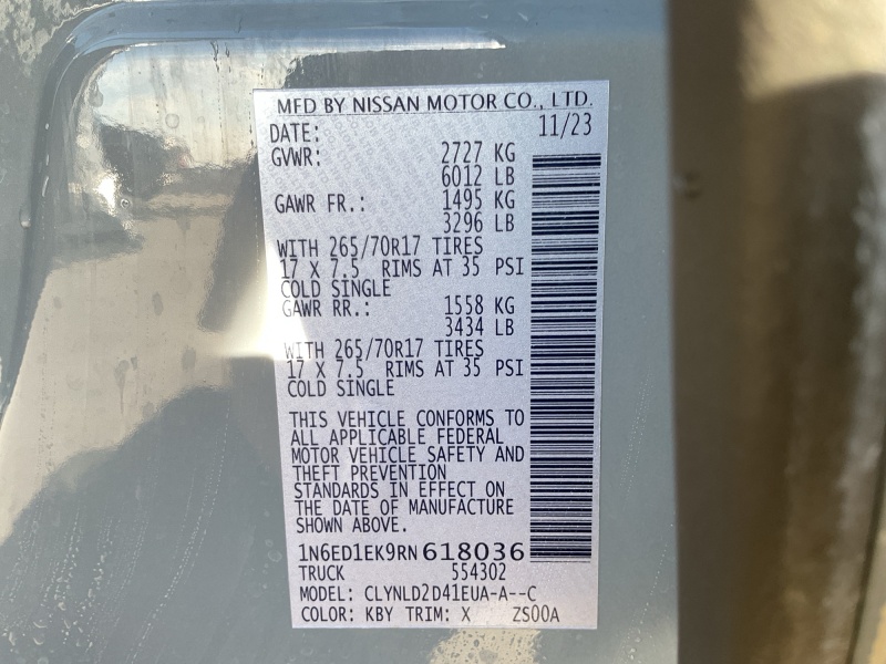 2024 Nissan Frontier