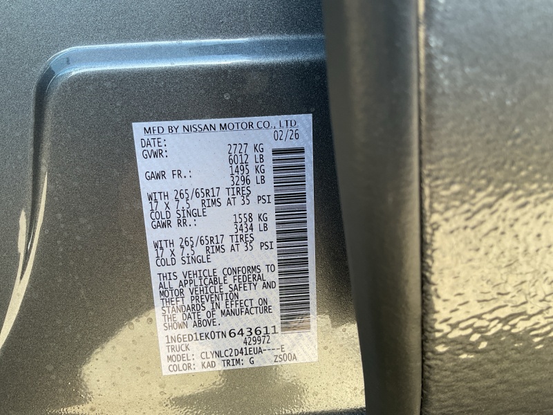 2026 Nissan Frontier