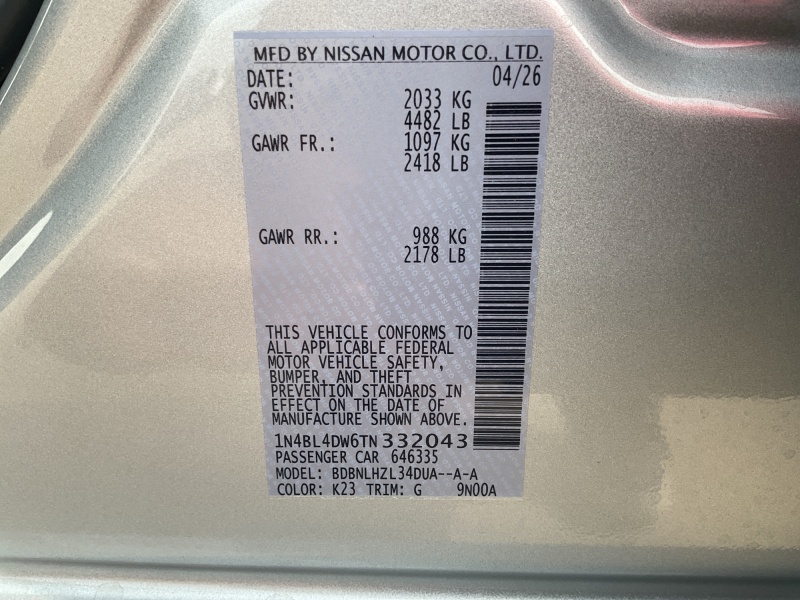 2026 Nissan Altima