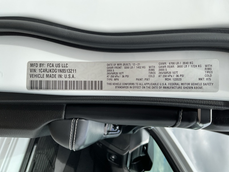 2022 Jeep Grand Cherokee L