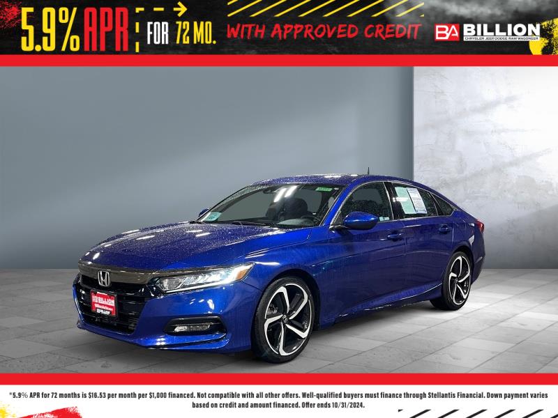 Used 2019 Honda Accord Sedan Sport 1.5T Car