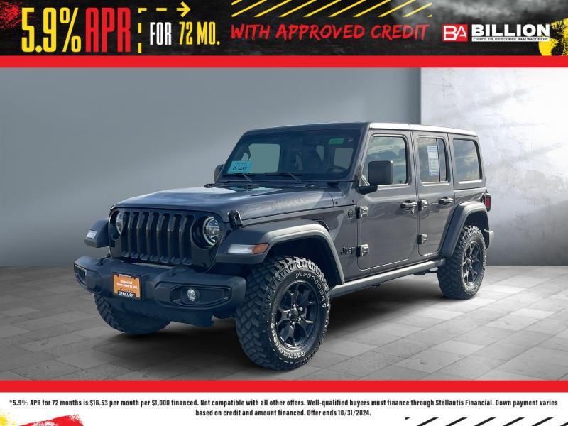 Used 2021 Jeep Wrangler Unlimited Willys SUV