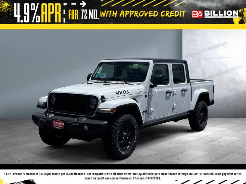 New 2024 Jeep Gladiator Willys Truck