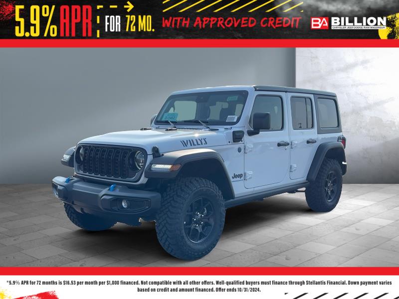 New 2024 Jeep Wrangler 4xe Willys SUV