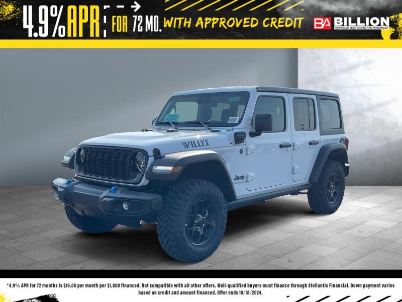 New 2024 Jeep Wrangler 4xe Willys SUV