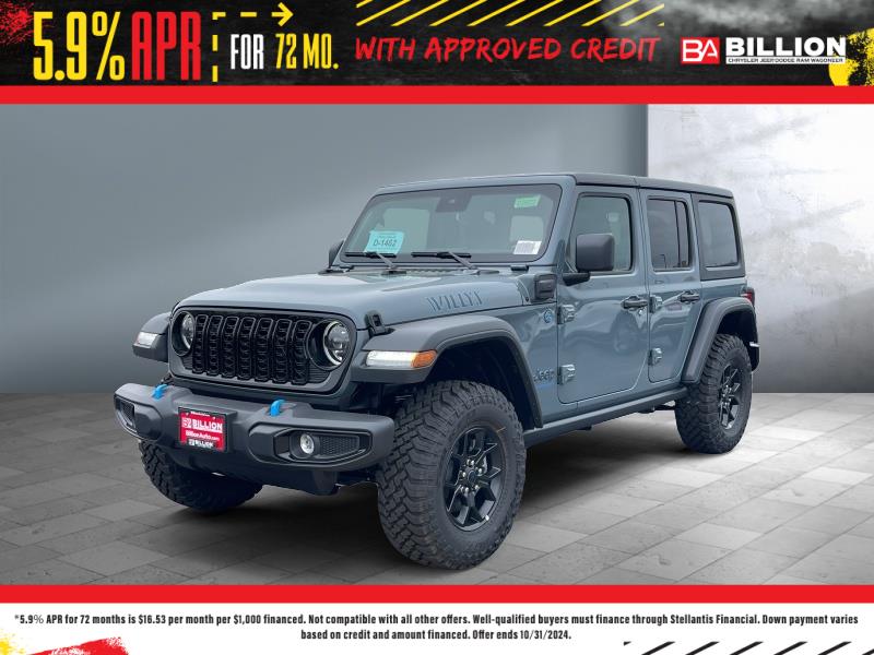 New 2024 Jeep Wrangler 4xe Willys SUV