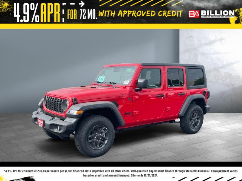 New 2024 Jeep Wrangler Sport S SUV