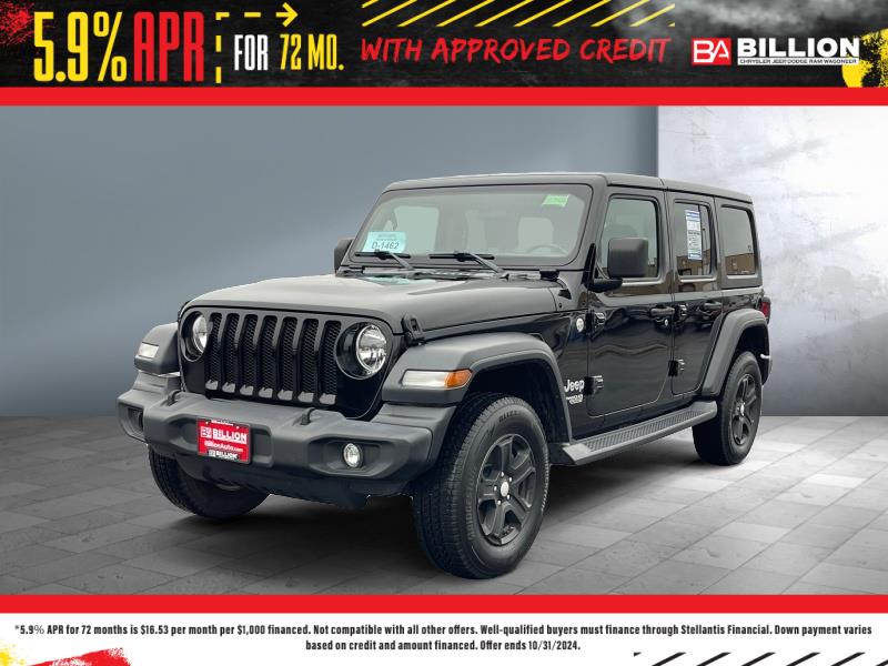 Used 2020 Jeep Wrangler Unlimited Sport S SUV