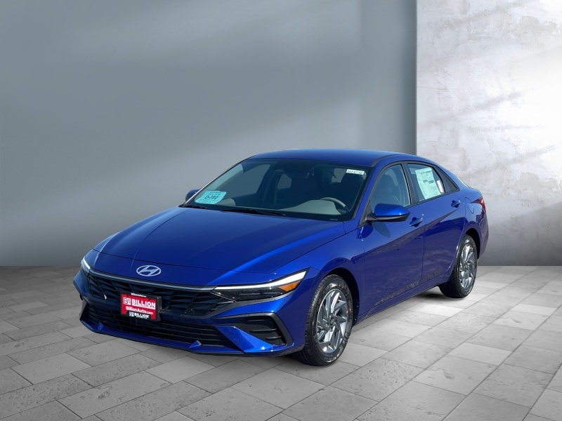 New 2025 Hyundai Elantra Hybrid Blue Car