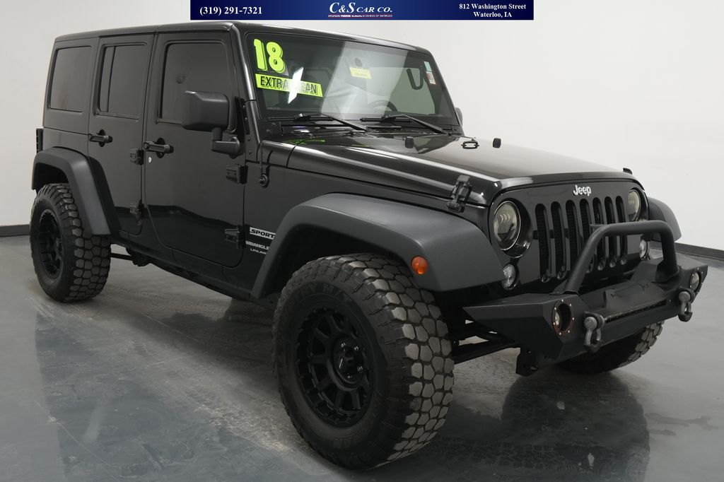 Used 2018 Jeep Wrangler JK Unlimited Sport SUVs