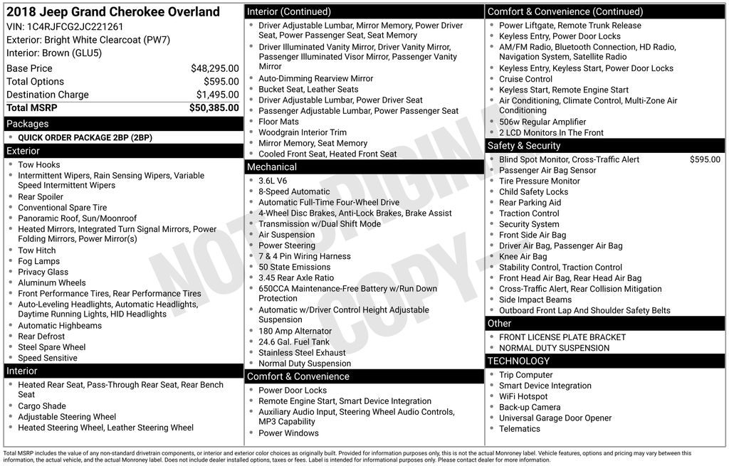 2018 Jeep Grand Cherokee